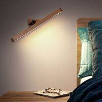 【hot】●✥ USB Charging Mirror Front Night 360°Rotatable Bedroom Bedside Lamp