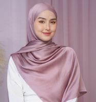 Syal Hijab แฟชั่นมุสลิม70*175ซม. Penutup Kepala SYL Untuk Wanita Muslim Penutup Kepala Selendang Sutra Islam Sifon Gelembung