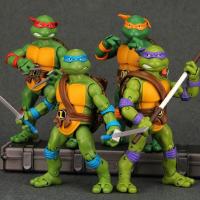 Ninja Turtles hand-made toy Raphael model doll doll manhole cover weapon animation game classic movie version