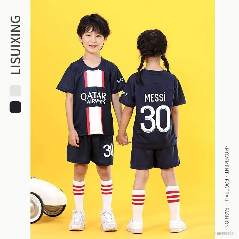 PSG Paris Saint Germain Messi 30 Football Kids Jersey Set (Qatar