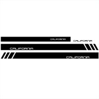 4PCS Car Door Side Skirt Stripes Vinyl Stickers Decal For VW Multivan Transporter Caravelle T4 T5 T6 Auto Accessories