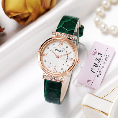 นาฬิกาควอตซ์สำหรับผู้หญิงนาฬิกาแฟชั่นประดับเพชรนาฬิกาผู้หญิงใหม่