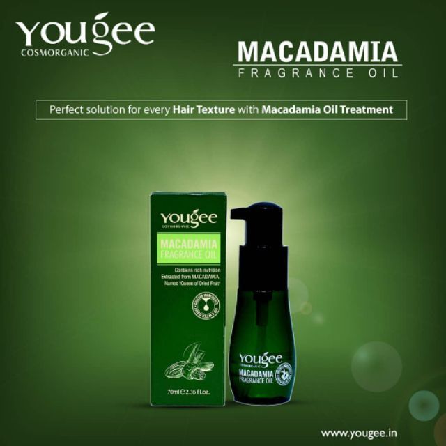 พร้อมส่ง-yougee-macadamia-fragrance-oil-70ml-ยูจี-แมคาเดเมีย-ฟราแกรนซ์-ออยล์-น้ำมัน-บำรุงผม-ผมเสีย-ผมทำสี