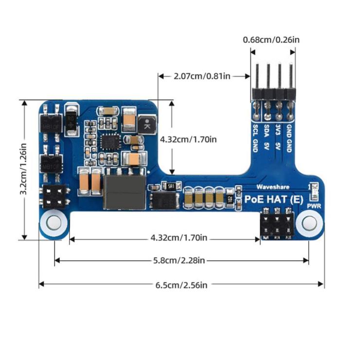 4b-3b-ไฟฟ้าผ่านสายอีเธอร์เน็ตโมดูลอะแดปเตอร์5v2-5a-หมวกไฟฟ้าอีเทอร์เน็ตที่สอดคล้องกับ802-3af-สำหรับ-raspberry-pi