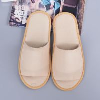 1Pair Ho Travel Spa Slippers Home Guest Thicken Slippers Non-Slip