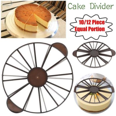 ขนมปัง bakeware เครื่องหมายเท่ากับส่วนเค้ก-D ivider 1012ชิ้นเครื่องตัดเครื่องตัดเครื่องตัดรอบเค้กตัด DIY อบครัวทำอาหารเครื่องมือ