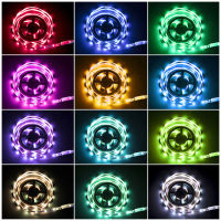 5050LED Strip Light Flexible Lamp Tape Bluetooth-compatible IR Remote Control PC Backlight Adornment Holiday Party Decoration