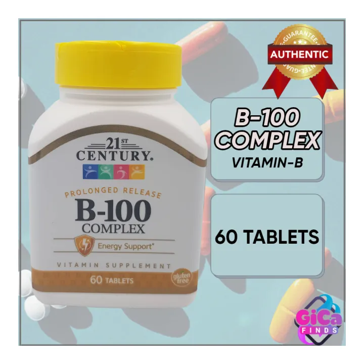 21st Century, B-100 Complex, Prolonged Release, 60 Tablets | Lazada PH