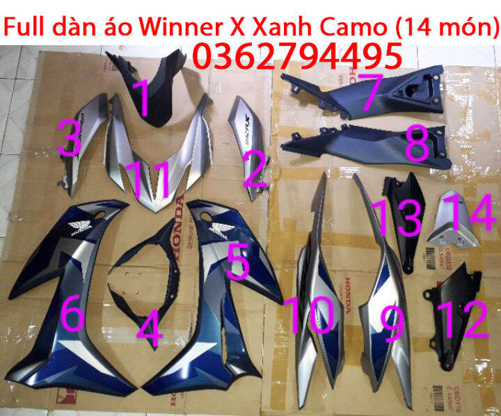 [Full bộ] Dàn áo Winner X Xanh Camo 2019 Lazada.vn