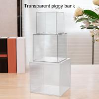 Piggy Bank Transparent Large Capacity High Toughness Decorative Desktop Cash Coins Container Box Money Bank Home Supplies