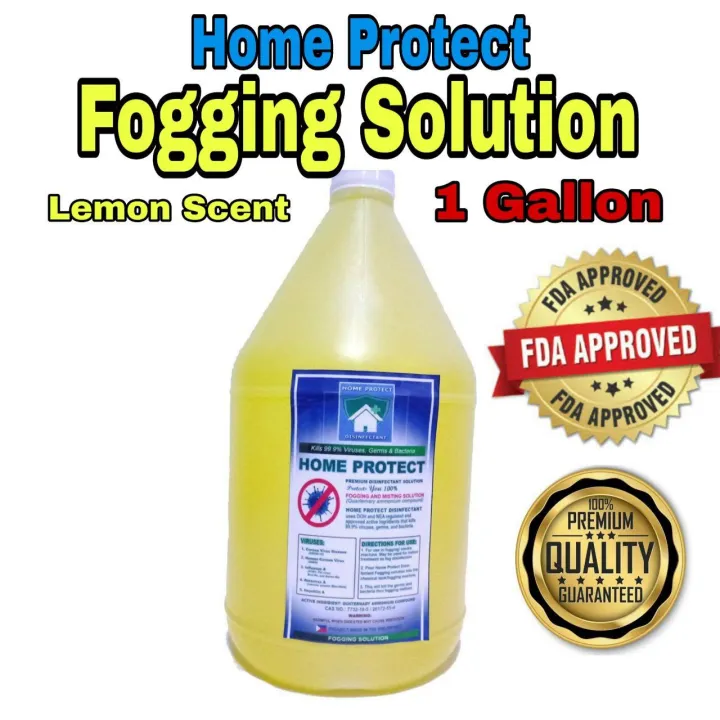 Home Protect Fogging solution disinfectant. Lemon Scent. FDA Approved. For fogging cars, indoors