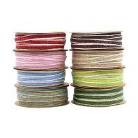 【hot】！ 5yards 10mm Jute Burlap Weddings Floristry Birthday Decoration Crafts