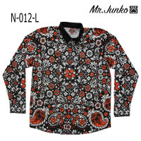 ?ส่งฟรี?เชิ้ตแขนสั้น งานต่อลาย mr-Junko ผ้าซาติน นิ่มใส่สบายไม่ร้อน N-012-L