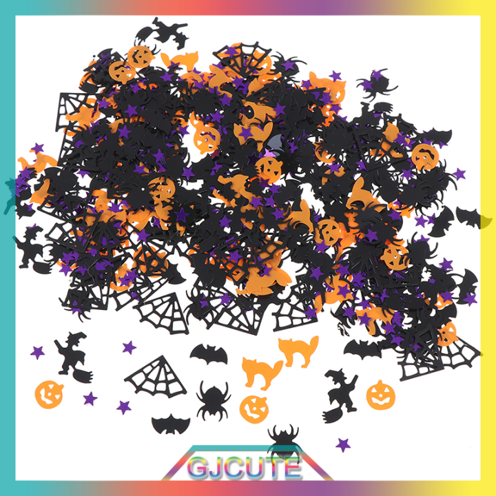 gjcute-15g-halloween-confetti-ฟักทองแมงมุมแม่มด-confetti-โรยตกแต่งโต๊ะ