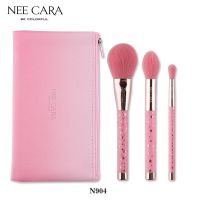 แปลงแต่งหน้า NEE CARA STAR 3 PIECE BRUSH SET เซ็ตแปรงแต่งหน้าสุดฟรุ้งฟริ้ง แปรงปัดแก้ม