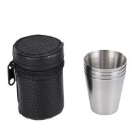 hot【DT】⊙☞卐  4Pcs 30ml Outdoor Practical Cups Set Glasses Wine With Cup