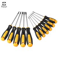 【CW】 Cr-V Torx Screwdriver Set with Hole Magnetic T5-T30 Screw Driver for Repair Hand