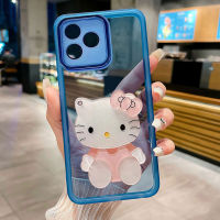 เคส Realme C51 C53 C55 พร้อมกระจกแต่งหน้าสีสันซิลิโคนอ่อนนุ่มโปร่งใสเคสโทรศัพท์Realme C51 C53 C55 กรณีปกที่สวยงาม