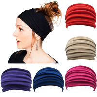 Hair Band Head Wrap Sports Turban Elastic Fold Extra Wide Headband Wide Headband Women