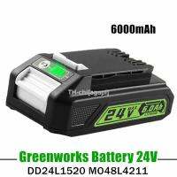 Replacing Greenworks Battery 24V 6.0Ah Battery BAG70829842 Lithium Battery Compatible 20352 22232 24V Greenworks Tool Series （สต็อกสำเร็จรูป） agapi