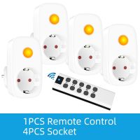 Universal 433mhz Remote Control EU French Socket Smart Plug Power Plug Programmable LED Light RF Switch For Smart Home Assistant