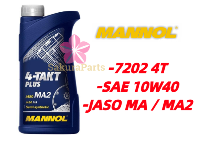 MANNOL 7202 4-Takt Plus 10W40 Motor Engine Oil 1L (100% ORIGINAL) | Lazada