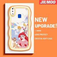 JIUMOO เคสสำหรับ VIVO Y91 Y91i Y95การ์ตูนแฮปปี้สโนว์ไวท์ดีไซน์ใหม่คอลโลเวฟบอร์เดอร์กันกระแทกแบบใสนิ่มเคสมือถือโปร่งใสลายกล้องถ่ายรูปที่สร้างสรรค์เคสซิลิก้าเจลฝาครอบป้องกัน