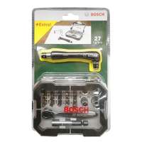 [คุ้มค่าราคา!] ชุดดอกไขควง BOSCH รุ่น Driverset27 (ชุด 27 ชิ้น) สีดำ - เขียว