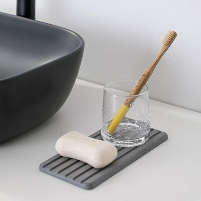 Diatomite Earth Coffee Cup Mats Non-slip Drain Soap Dishes Pad Water Absorption Table Coaster Bathroom Kitchen Quick-Dry Rack