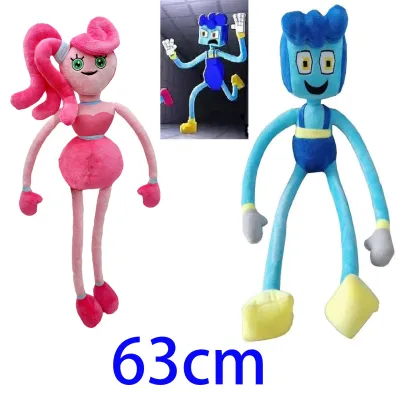 63cm Big Size Huggy Wuggy Mommy Long Legs Plush Toy Poppy Playtime 2 Daddy Game Character Plush Doll Scary Toy Kids Gifts