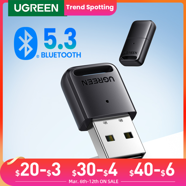 Ugreen bluetooth 5 3 adapter for pc usb bluetooth 5 0 receiver dongle