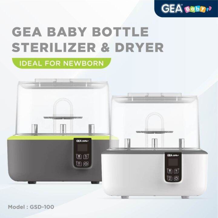 GEA BABY Bottle Sterilizer & Dryer/Steril Uap/Pengering Botol Lazada