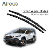 Atreus 2pcs High Quality Long Life Rubber Front Wiper Blades For Jeep Cherokee KK KL 2018 2017 2001-2016 Accessories