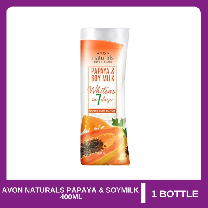 Avon Naturals Papaya And Soy Milk Lotion 400ml 1 Bottle Lazada Ph