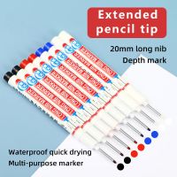 8Pcs/Set Perforating 20mm Deep Hole Long Head Nib Markers For Metal Pen Waterproof Bathroom Woodworking Decoration Multi-PurposeHighlighters  Markers