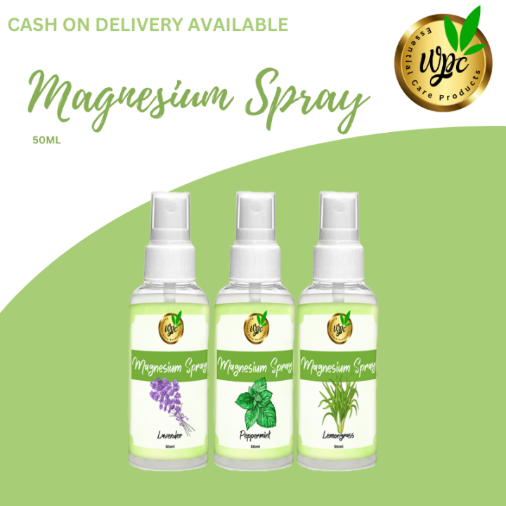 WPC Magnesium Spray 50ml 100 Natural and Organic Body Pain Relief
