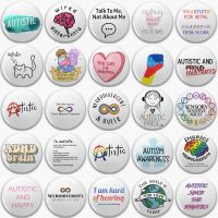 【DT】hot！ AUTISM Pin Badge ADHD Pins Brooches Pinback Jewelry Boys Teens Meme Autistic Lapel