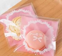 【hot】 100pcs Plastic Cookie Snack Wedding Pastry 10cmx10cm ！ 1