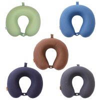 U Shaped Neck Pillow Memory Foam Travel Pillow Comfortable Cushion for airplane Chair Car and Bed Necks Support Portable