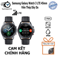Đồng hồ thông minh Samsung Galaxy Watch 3 41mm - 45mm Bản LTE & GPS viền thép dây da - Chính hãng thumbnail