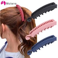 Molans Hairpins Hair Clips Solid Color Banana Clip Headwear Women Fashion Ponytail Barrettes Girls Hairgrips Hair Accessories