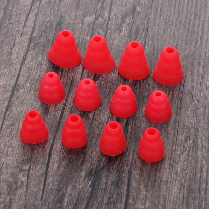 6pcs-new-soft-silicone-eartips-three-layer-earbuds-cover-in-ear-earphone-replacement-cap-earplug-earphone-accessories-wireless-earbud-cases