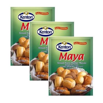 ยีสต์แห้งสำเร็จรูปคุณภาพดี💥พร้อมส่ง1แพ็ค3ซอง(Instant dry yeast) แบรนด์ Kenton สำหรับทำขนมปัง นำเข้าจากตุรกี