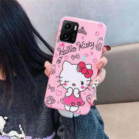 การ์ตูนน่ารัก Hello Kitty แมวโทรศัพท์มือถือเคสสำหรับ VIVO Y15s VIVO Y15A Y01 Y21 Y21S Y21T Y33S Y33T Y76 Y22 Y22S T1 Y91C Y1S KT แมวสีชมพูเคสโทรศัพท์ซิลิโคนนุ่มป้องกันฝาหลัง VIVOY15s VIVOY15A