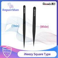 xinpan QianLi iNeezy Tweezer Hand Polishing Black Silver Phone Repair Tool Soldering Tweezer Round Square Thin Wide Four Types Tweezers