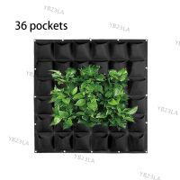 36 Pockets Vertical Wall-mounted Planting Non-woven Fabrics Hanging Pots Vegetable Flower Plant  Bags Garden YardYB23TH