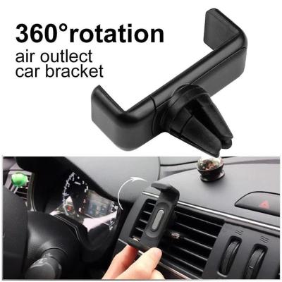 Car Phone Holder For IPhone Smartphone Air Vent Mount Clip 360 Rotation Auto Navigation Bracket For Xiaomi Universal Car Mounts
