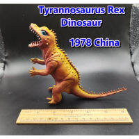 Vintage 1978 China T-Rex 5" Rubber Plastic Figure Toy - Tyrannosaurus Rex Dinosaur Toy White Teeth RARE