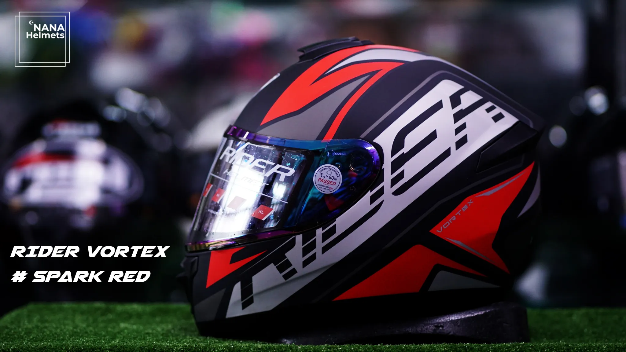 หมวกกันน็อค RIDER VORTEX หมวกกันน็อคเต็มใบ มีไซส์ M L XL L 59-60 CM ...