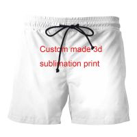 DIY pants hip hop 3d streetwear short pants men women bodybuilding printed summer custom made Customized pants